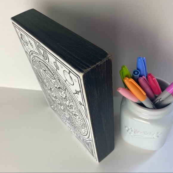 Scorpio Wooden Color Book Box Sign by Primitives By Kathy - Picture 10 of 12